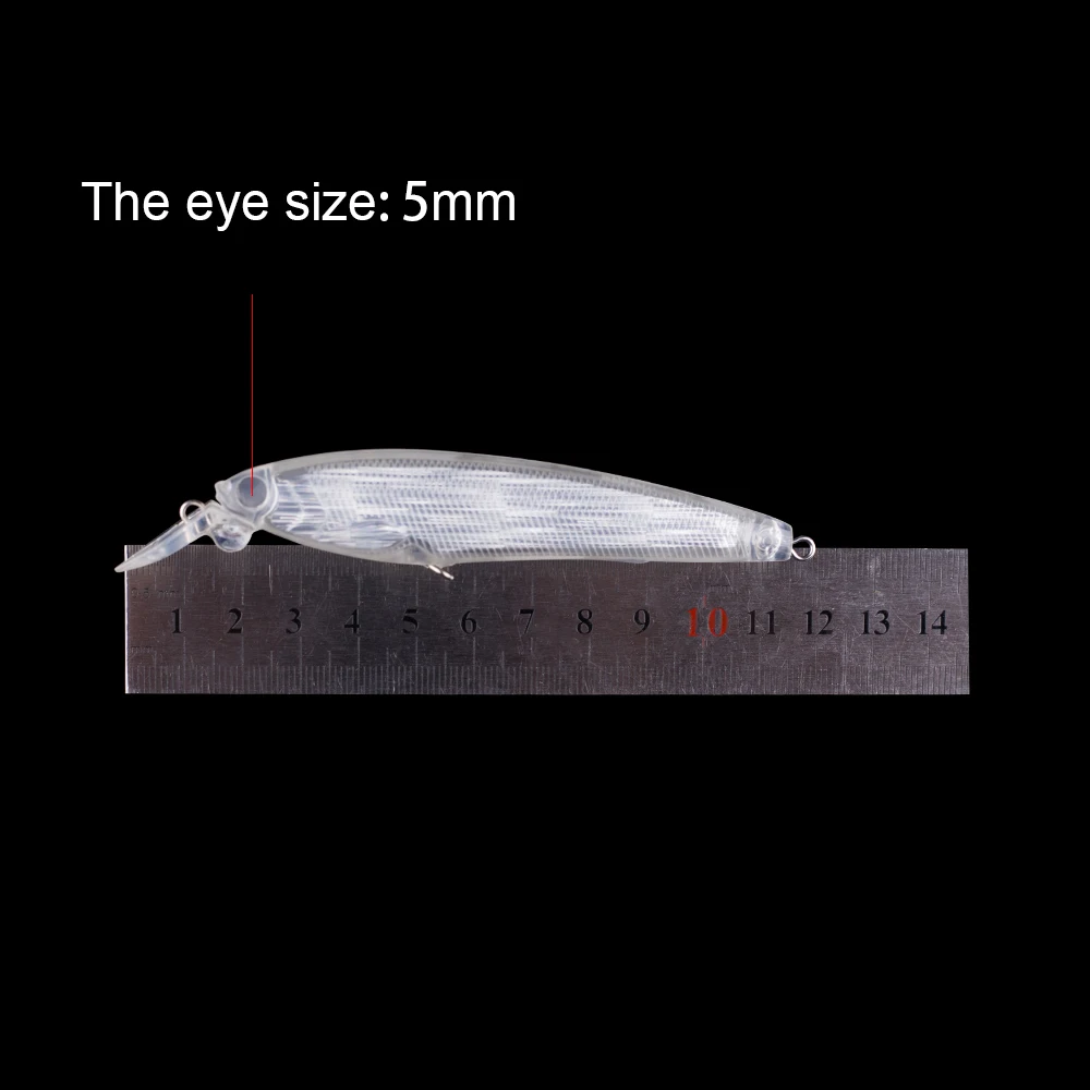 Hanlin 10/20 piezas 12CM 14G sonajeros flotantes sin pintar Jerkbait Wobbler capa de aluminio Minnow Señuelos de pesca Wobbler espacios en blanco aparejos de lubina - imagen 2