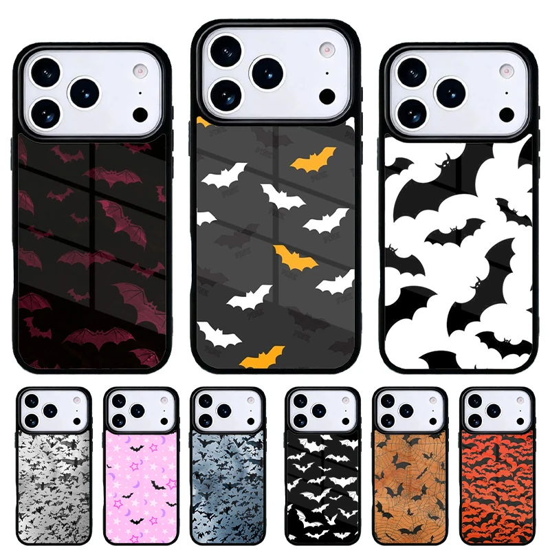Funda iPhone con collage de murciélagos vampiros – protección trasera