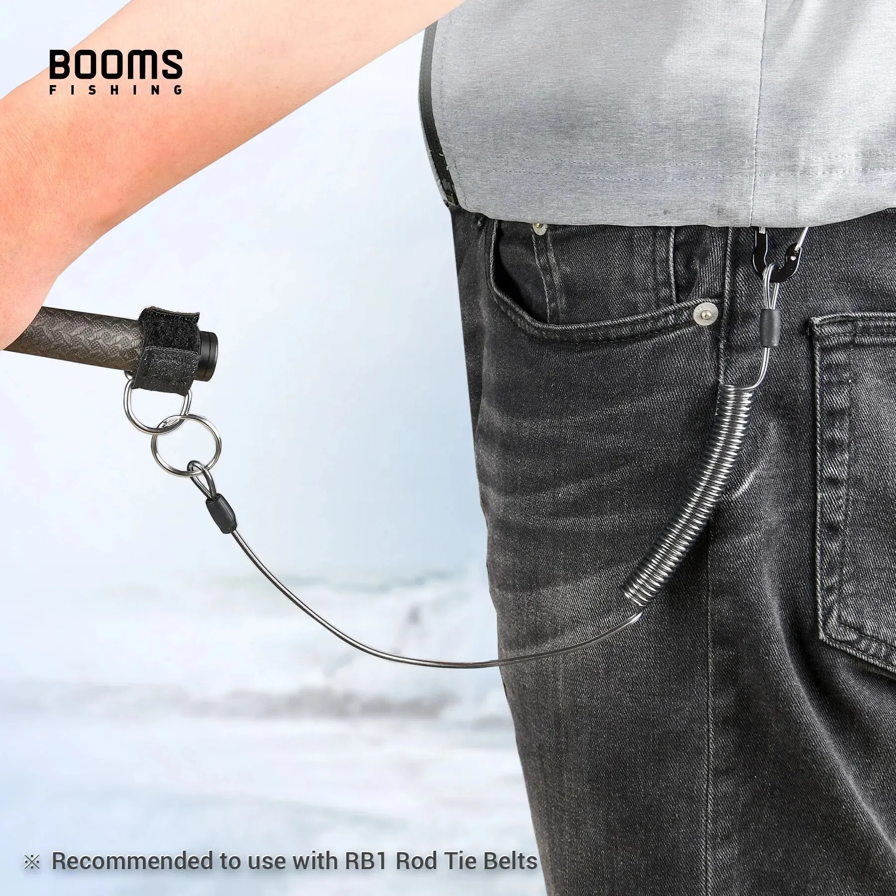 Booms Fishing RB1 soporte para caña de pescar, correa de amarre, tirantes, sujetador, Neopreno, herramientas de aparejos, accesorios - imagen 3