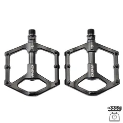 Pedales de bicicleta de aleación de aluminio, fáciles de instalar, antideslizantes, reemplazo de plataforma de pie de bicicleta, pedales de ciclismo negros, bicicleta de carretera MTB