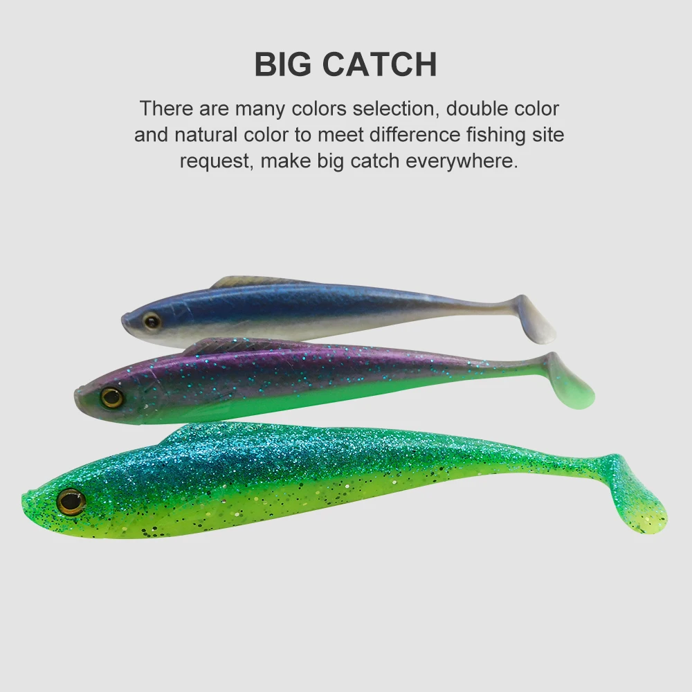 ESFISHING Señuelos de Pesca nuevo Kauli Shad 135mm 160mm cebo suave aparejos Swimbait Isca Artificial Wobbler Bass - imagen 5