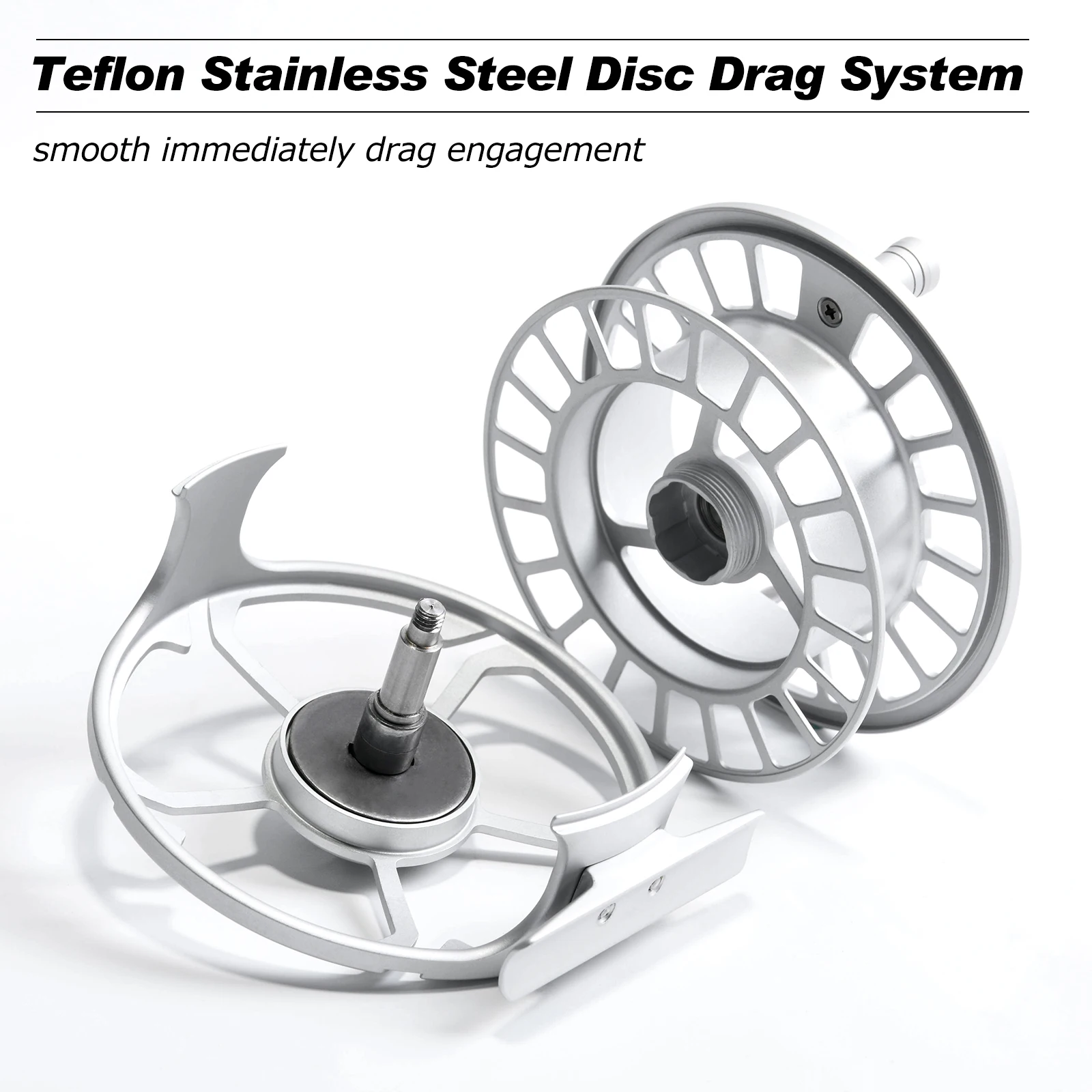 Goture 3/4 5/6 7/8 9/10WT carrete de pesca con mosca 2 + 1 BB relación de velocidad CNC mecanizado cuerpo de aleación de aluminio carretes de pesca Takce - imagen 3
