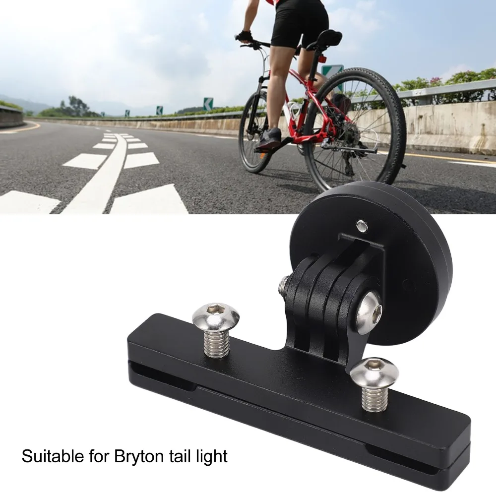 Soporte luz trasera bicicleta aluminio negro – Instalación fácil - imagen 3