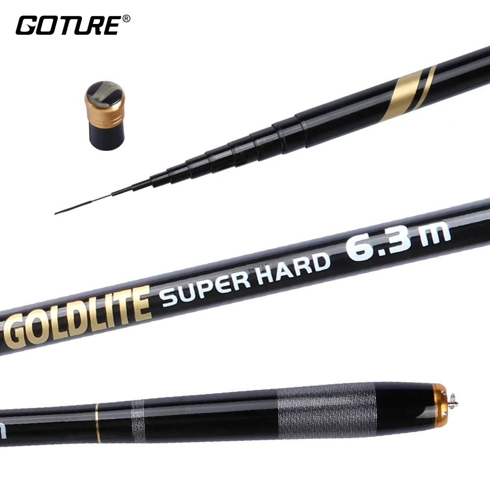 Goture GOLDLITE caña de carpa telescópica resistente