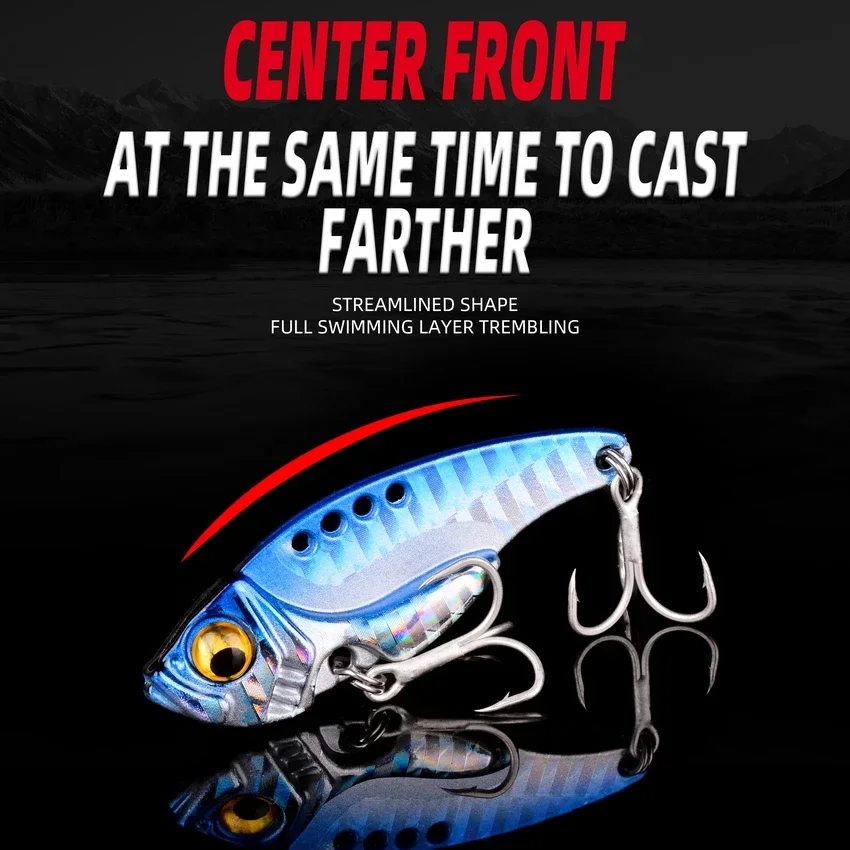 6 unids/set 3g 7g 10g 15g 20g Metal Vib Blade señuelo hundimiento vibración cebos ojos 3D vibración Artificial para pesca lubina Pico perca - imagen 3