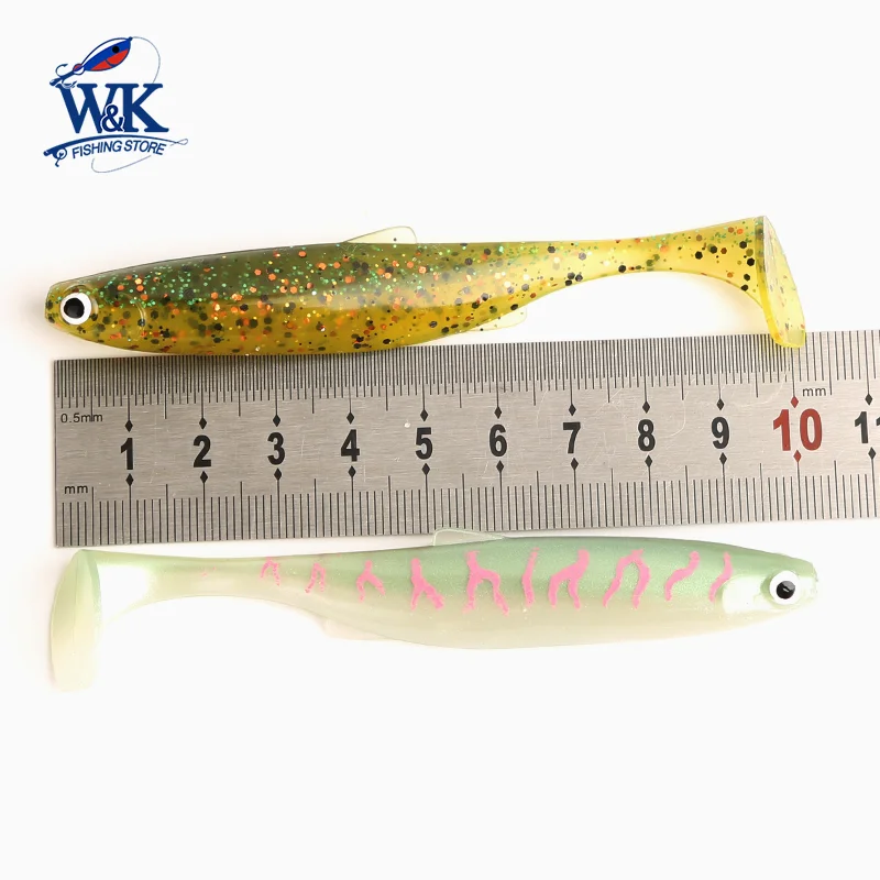 Señuelos blandos Swimbait Hoduller Shad para Zander Pike, cebo de pesca de 3,9 pulgadas, cola de paleta flotante, 10cm, 5 uds./PK - imagen 2