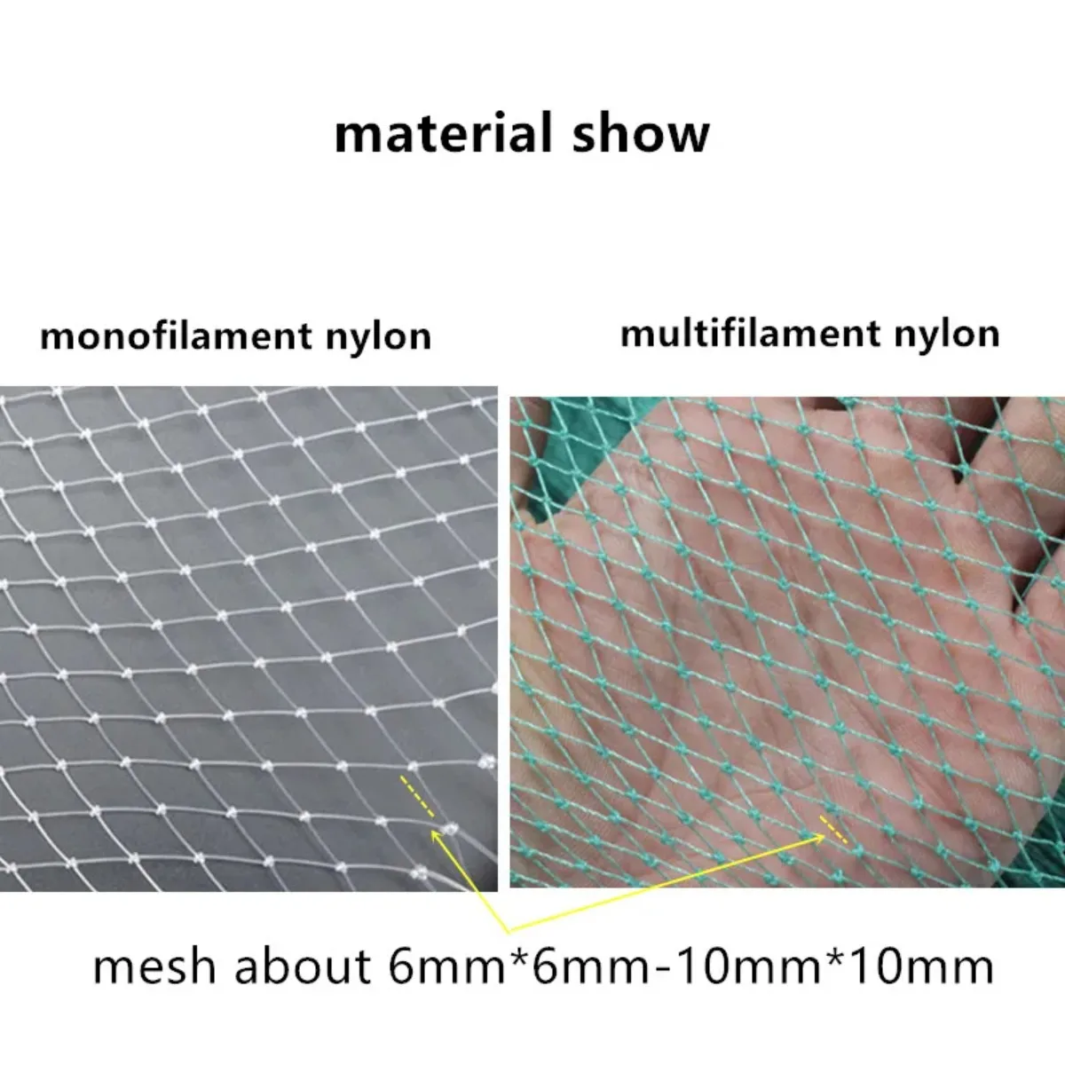 Jaula de pesca grande para camarones, red de pesca para exterior, trampa para peces, Crayfish, accesorios para exteriores, longitud de 6,5 m-9,5 m - imagen 2