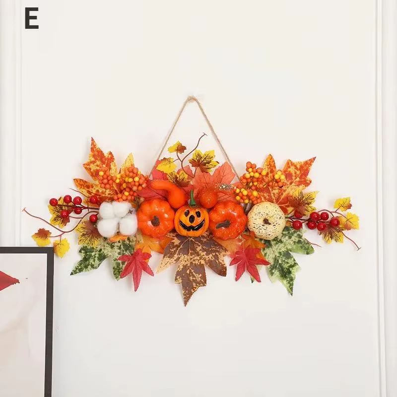 Colgante decorativo calabaza y hoja arce para pared otoño Halloween - imagen 4