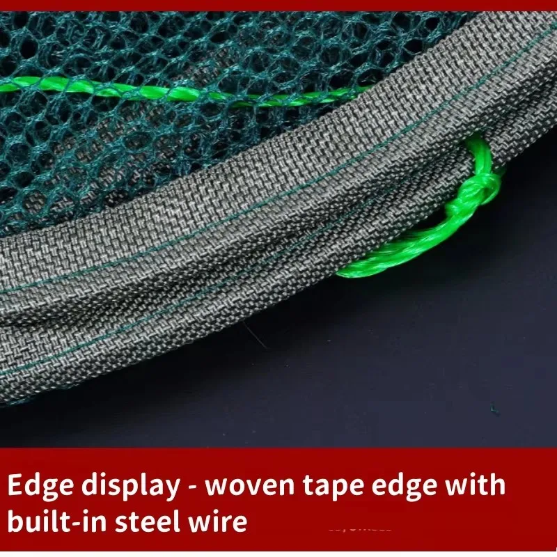 Red plegable eficaz resistente pesca camarones cangrejos boca suelta - imagen 3