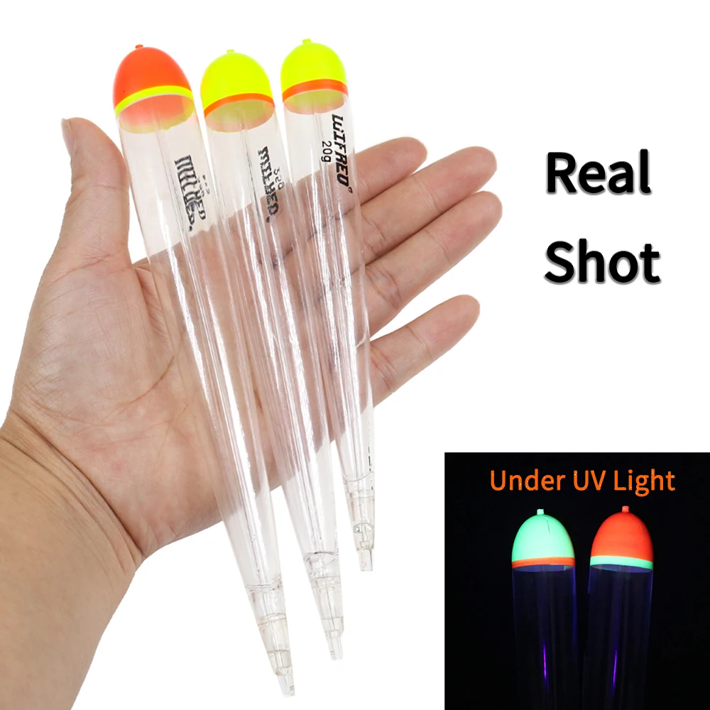 Elllv 6/10 Uds 20g 25g 35g flotabilidad cristal Lucio flotador en línea Bobber agua dulce agua salada pesca bagre Lucio cebo vivo boyas - imagen 2