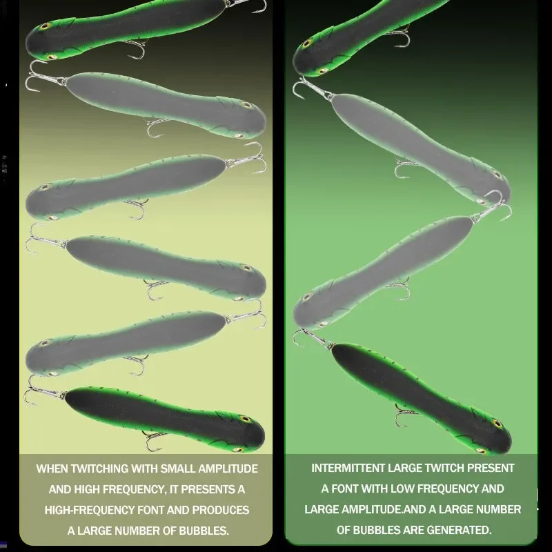 IMAKATSU Trairao-señuelo de pesca, anzuelo triple, cebo Artificial realista, Wobblers de superficie, 10cm, 16g - imagen 5