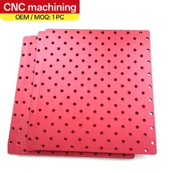 Plomo de pesca rojo cuadrado mecanizado CNC