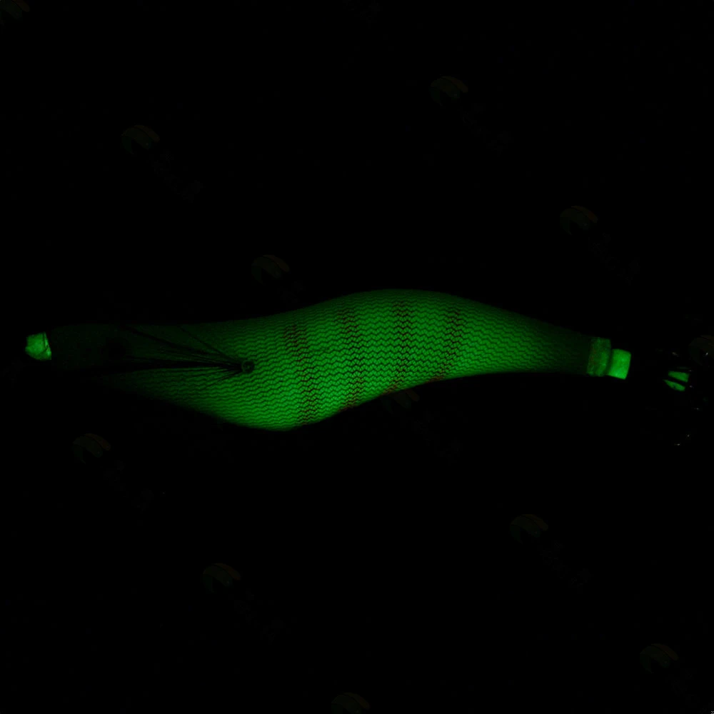 4,0 28G Señuelo de pesca de madera premium anzuelo de calamar diseño realista de camarones y sepia-cebo duro para agua salada y agua dulce - imagen 3