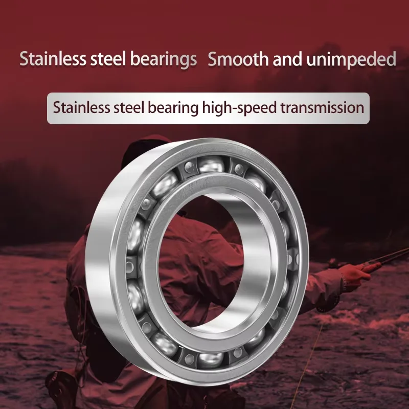 Carrete totalmente metálico Lizard SERT, cuerpo principal de alta resistencia, rodamiento 13 + 1, relación de velocidad 5,0:1, carrete giratorio con perilla redonda - imagen 3