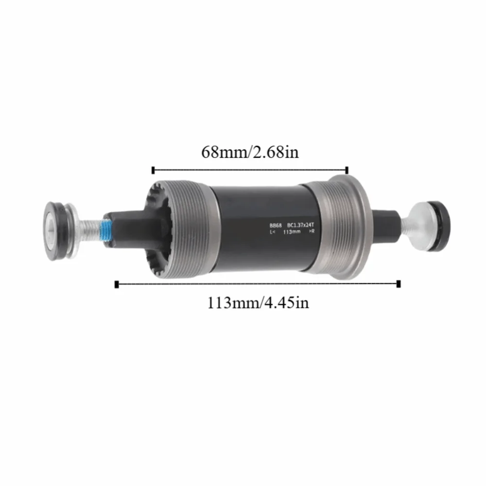 1 Juego de soporte inferior sellado de 68mm, soporte inferior de bicicleta de acero al carbono cónico cuadrado con tornillos de 113/120/126mm de longitud - imagen 4