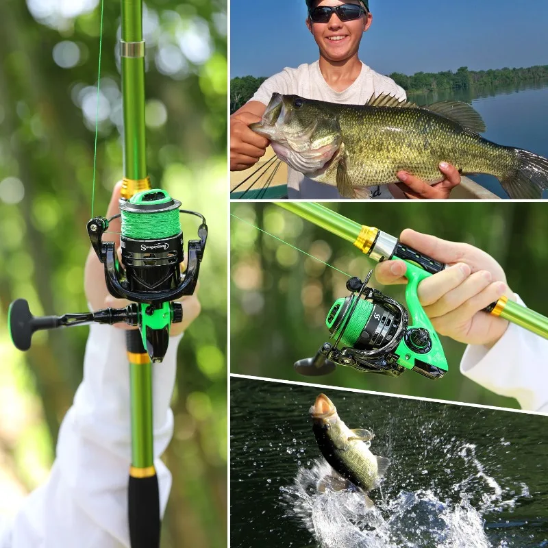 Kit de Pesca Sougayilang – Caña Telescópica con Carrete Giratorio - imagen 5