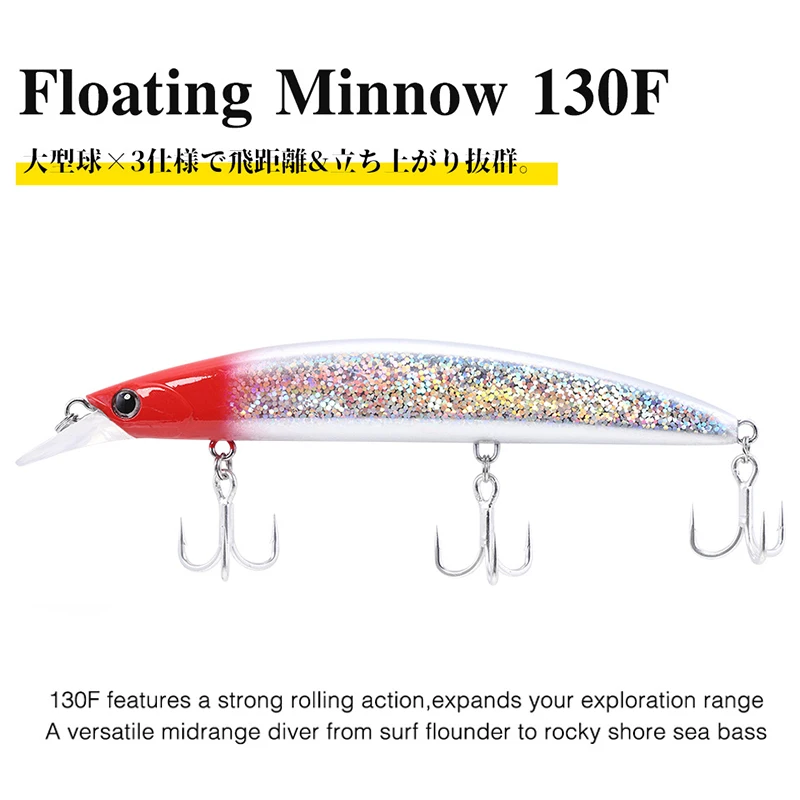 Wobbler Minnow 130F 130mm 23g Flotante Lubina - imagen 3