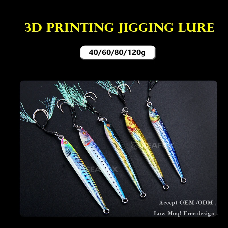 Jig Metálico 3D Metal 217 hundimiento rápido – Señuelo caballa para barco - imagen 5