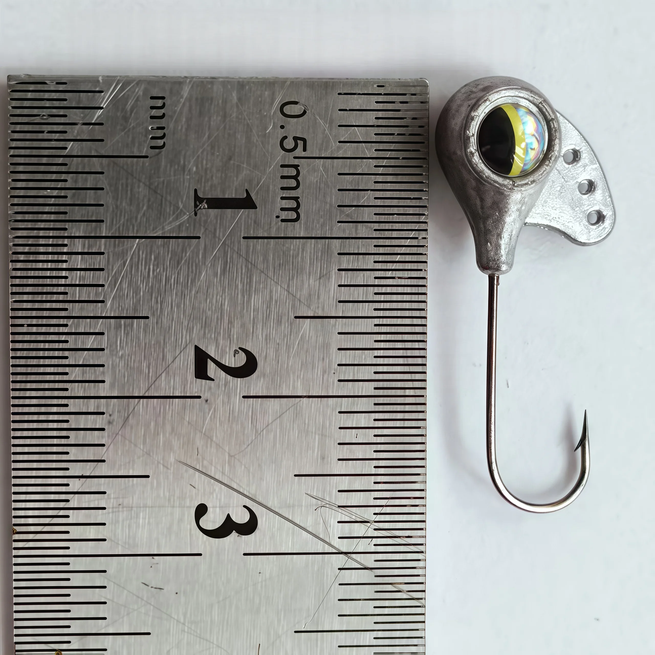 MUKUN 10 Uds 1g/1,5g/2g/2,5g/3g Micro anzuelo fino con señuelo Mustad anzuelo de gusano de pesca para señuelo suave - imagen 3