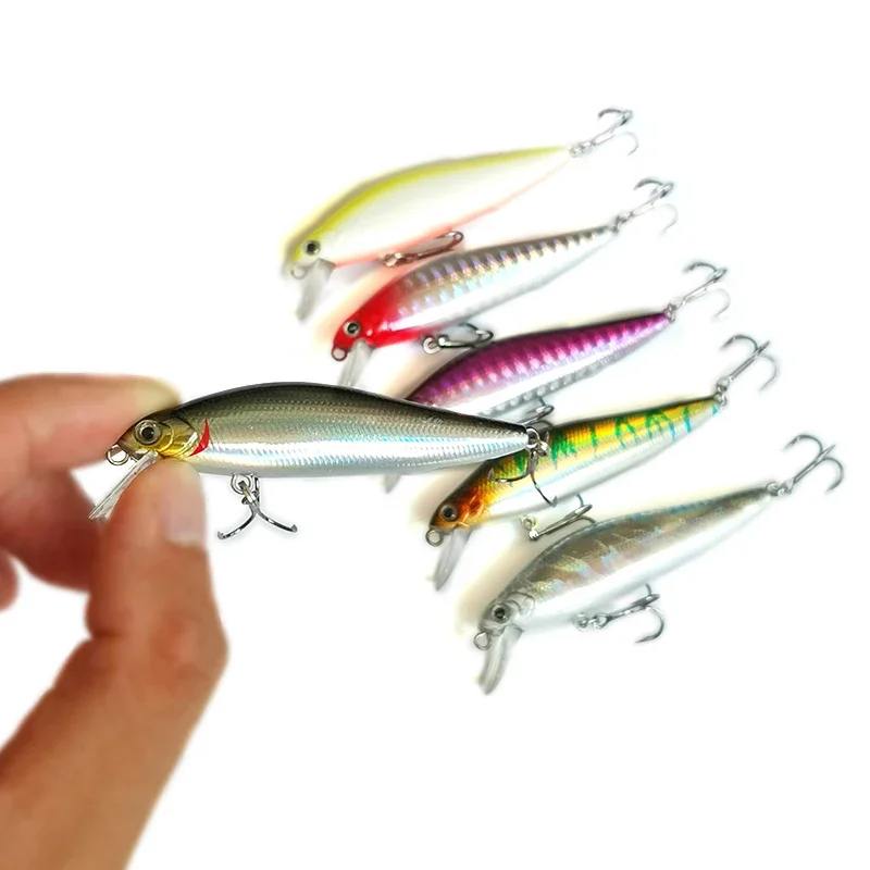 OUTKIT 1 Uds señuelo de Pesca Minnow 7g10g cebo Artificial hundido ojos 3D Wobblers de plástico aparejos Pesca sistema magnético de fundición lejana - imagen 4
