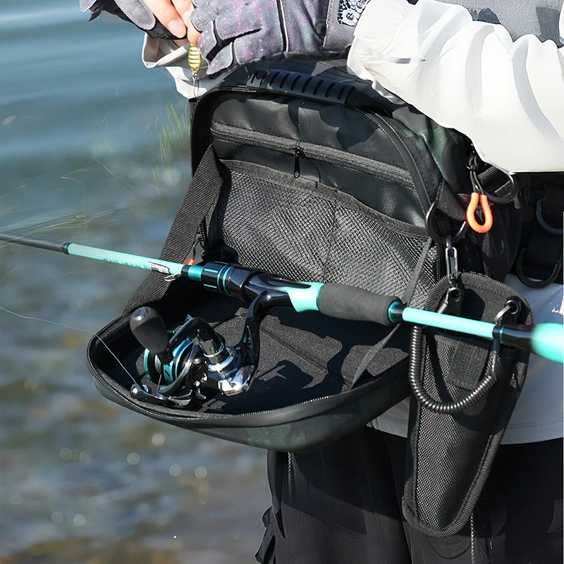 Riñonera de pesca ligera – Bolsa de señuelos dura y multifunción - imagen 4