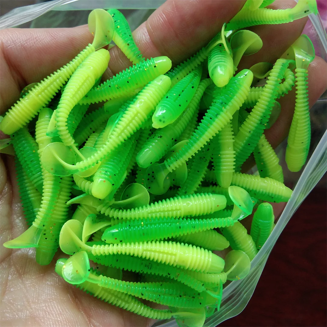 30 Uds 3,5 cm 0,4g señuelos blandos de silicona pieza aparejos artificiales cebo productos para pesca en el mar pesca en roca Swimbait Wobblers - imagen 4