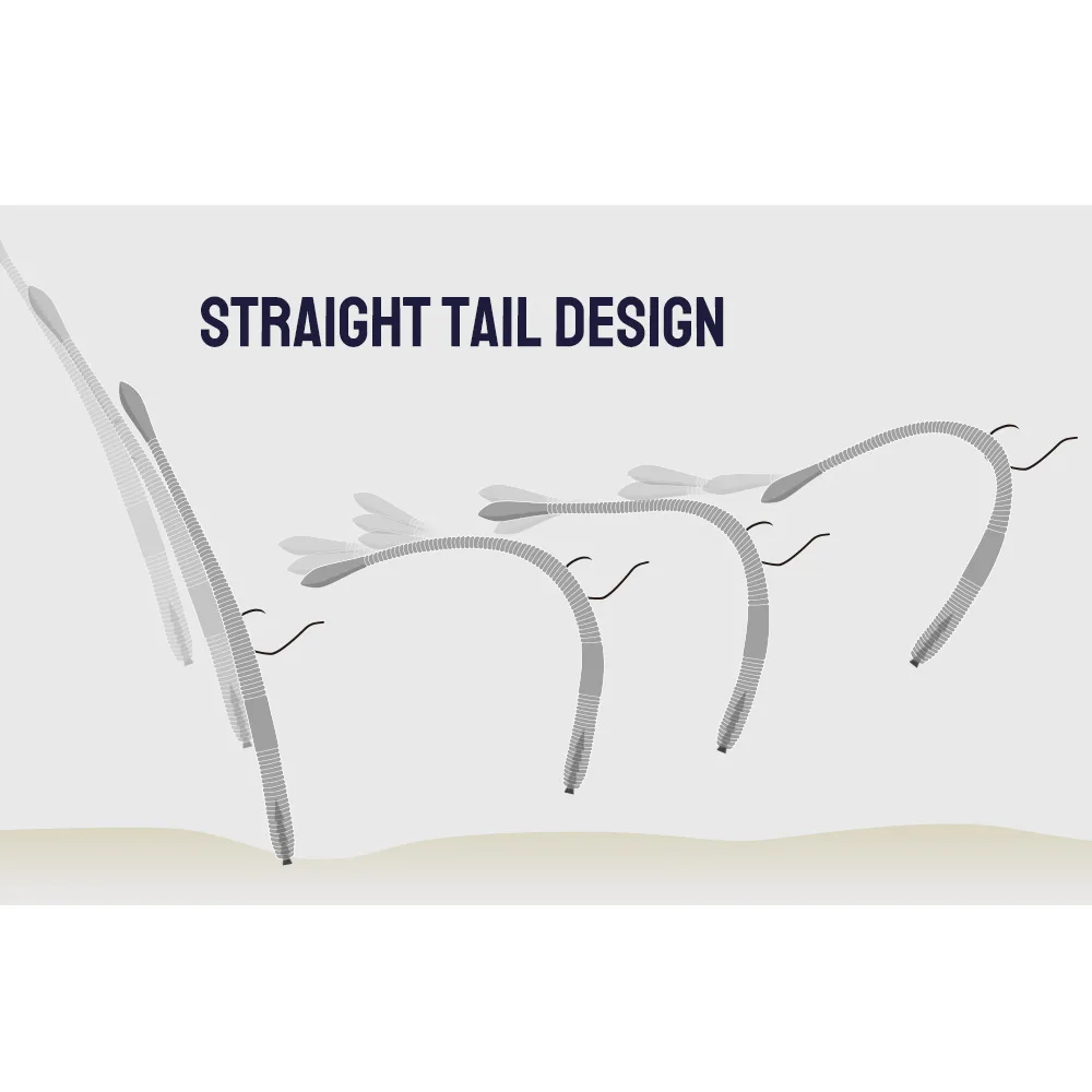 DYY 15,5 cm 6g 8 Uds palo fino cebo suave de silicona gusano flotante Minnow Swimbait Wobbler agua dulce lubina Pike señuelo de pesca suave - imagen 3