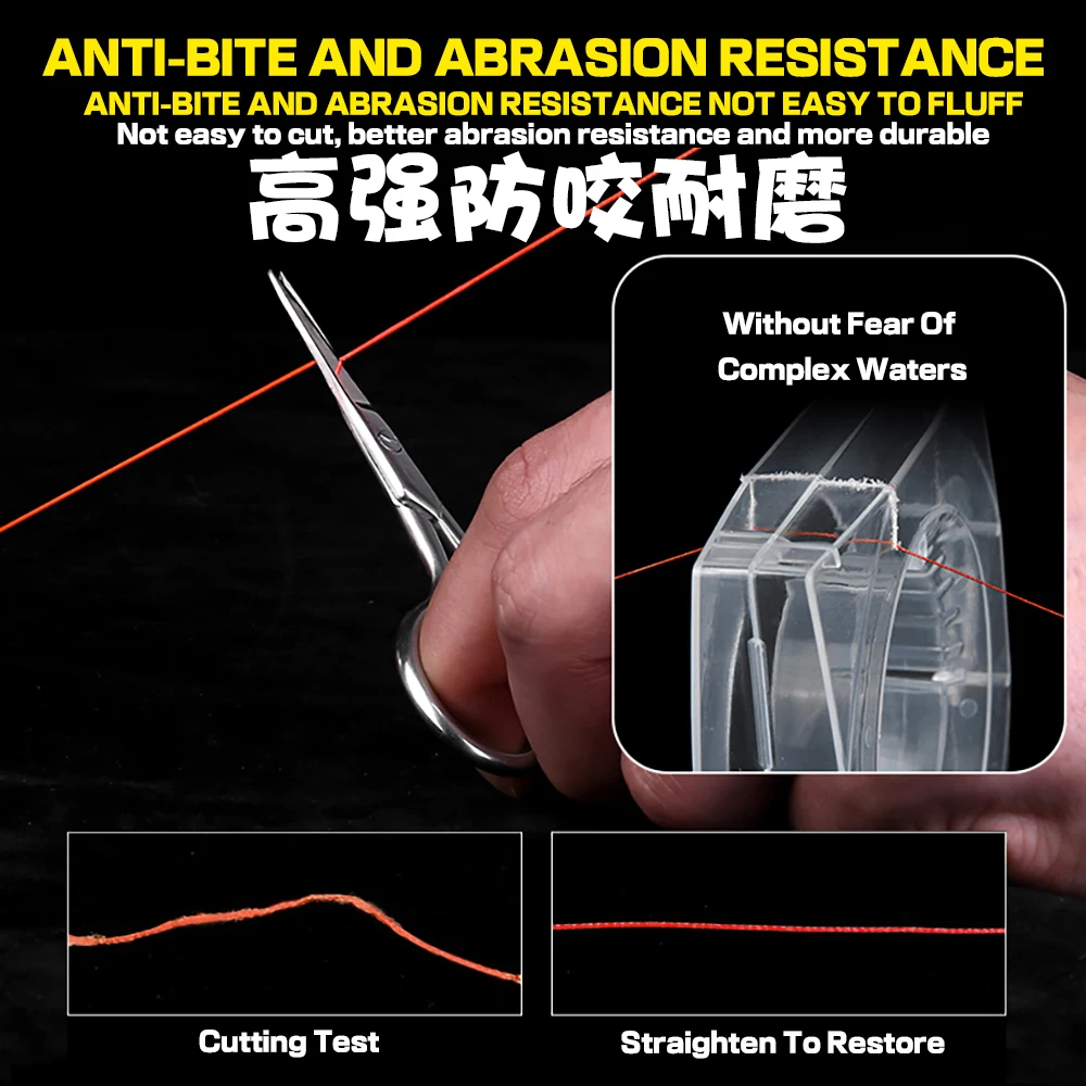 Ghotda-sedal de Pesca trenzado de 8 hebras, multifilamento de 100M PE, tejido con mosca para agua salada, Pesca de carpa, superfuerte, 6,0-35,8 KG - imagen 5