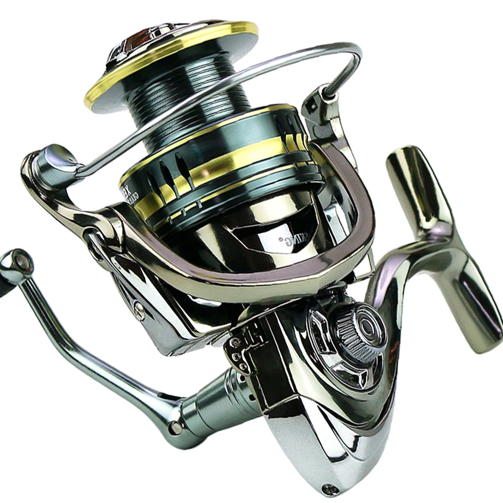 Carrete de Surf ligero para pesca, cebo de roca de mar, carrete de Metal tallado, alimentador de peces, mango intercambiable, herramientas de pesca de bagre 1000-7000 - imagen 3