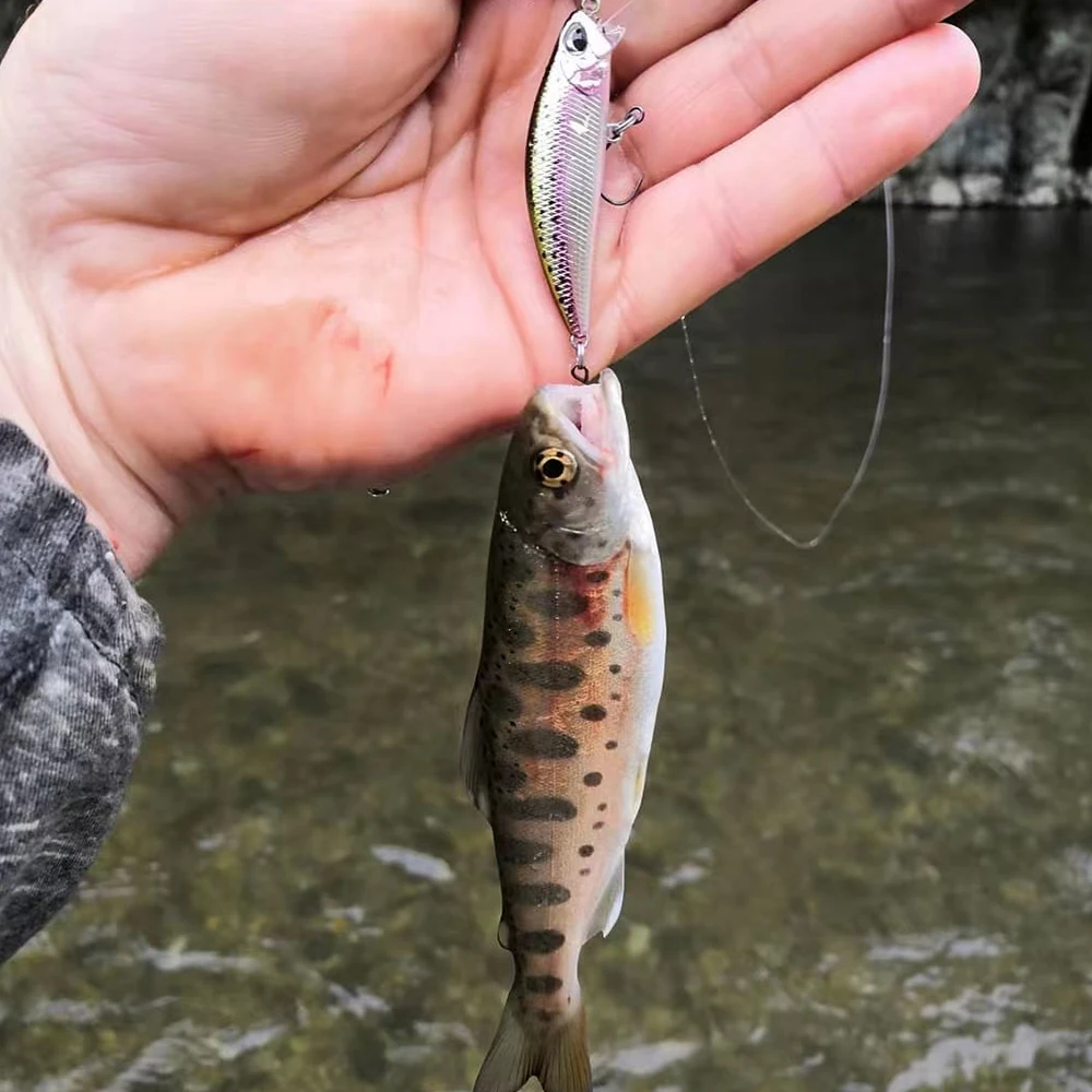 Señuelo de pececillo de 8CM y 9G, cebo duro Artificial de fundición larga, aparejos de pesca de lubina, agua salada, Riyuki, Wobblers - imagen 2