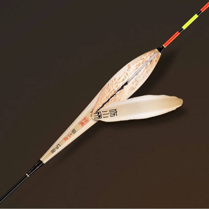 Flotador de pesca de caña hecho a mano, boya Vertical llamativa de alta sensibilidad, cola dura, carpa, pez gato, río, lago, Arroyo - imagen 5