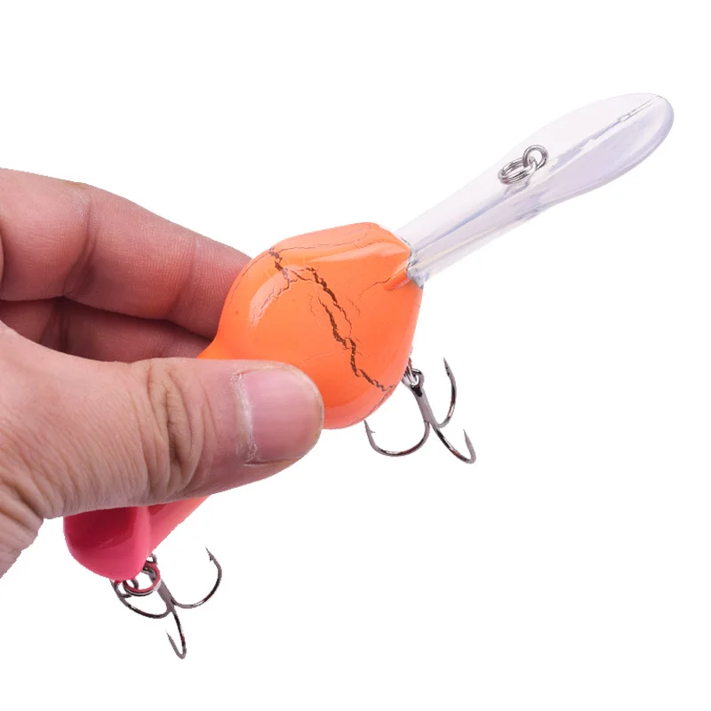 Señuelo de pesca de pececillos de buceo profundo, plástico duro, 14cm, 28g, curricán de mar, Wobblers, Crankbait, cebo Artificial para Lucio, aparejos de lubina, 1 unidad - imagen 4