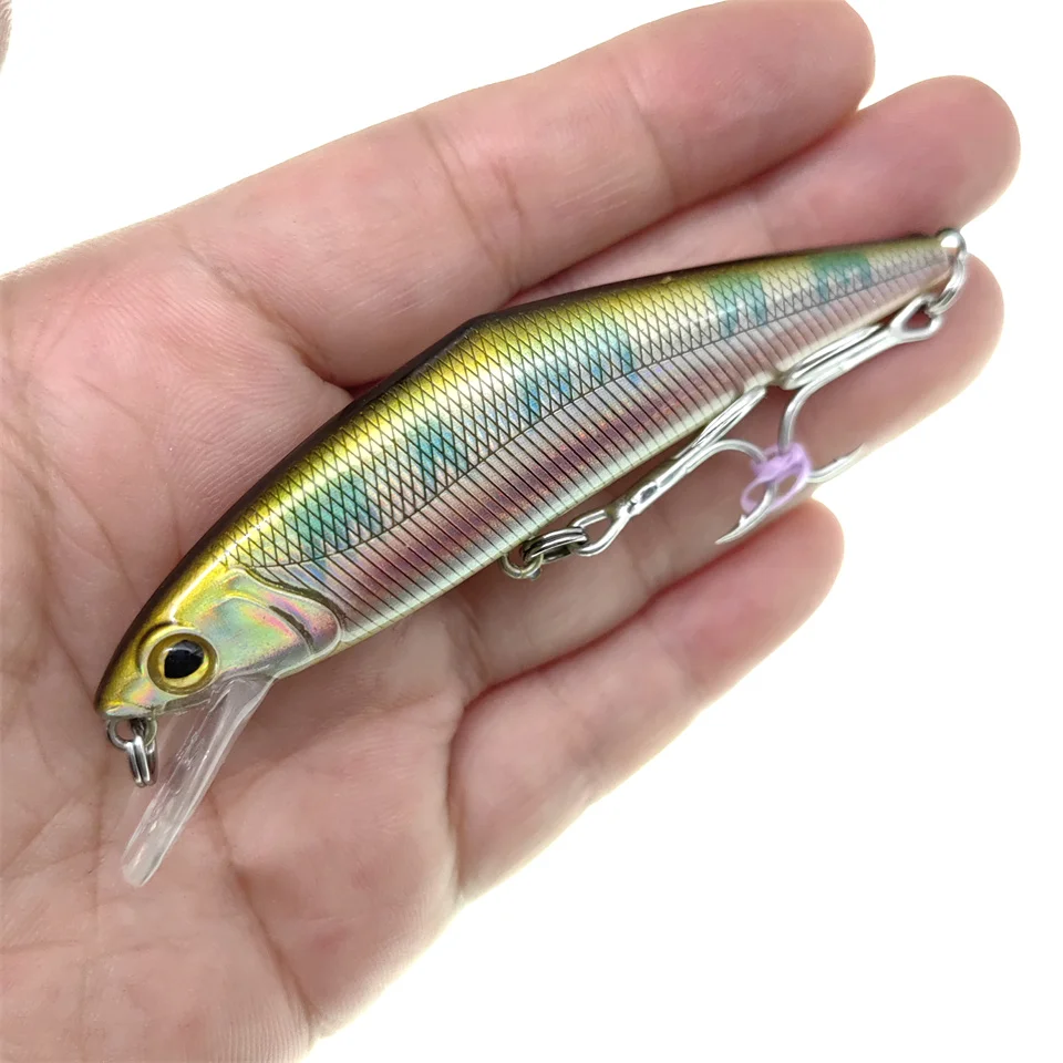 MUKUN-señuelo de pesca de pececillo que se hunde, trucha grande, pez roca de Lucio, cebo duro, Jerkbait, agua dulce, agua salada, Wobbler, 14g, 9cm - imagen 3