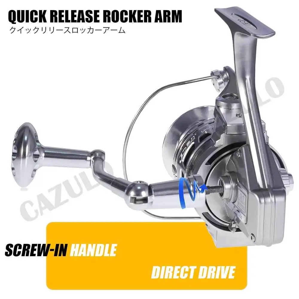 Carrete De Pesca Cnc De cuerpo metálico, bobina giratoria, 10 rodamientos De acero inoxidable, rueda De carpa, aparejos Moulinet - imagen 5