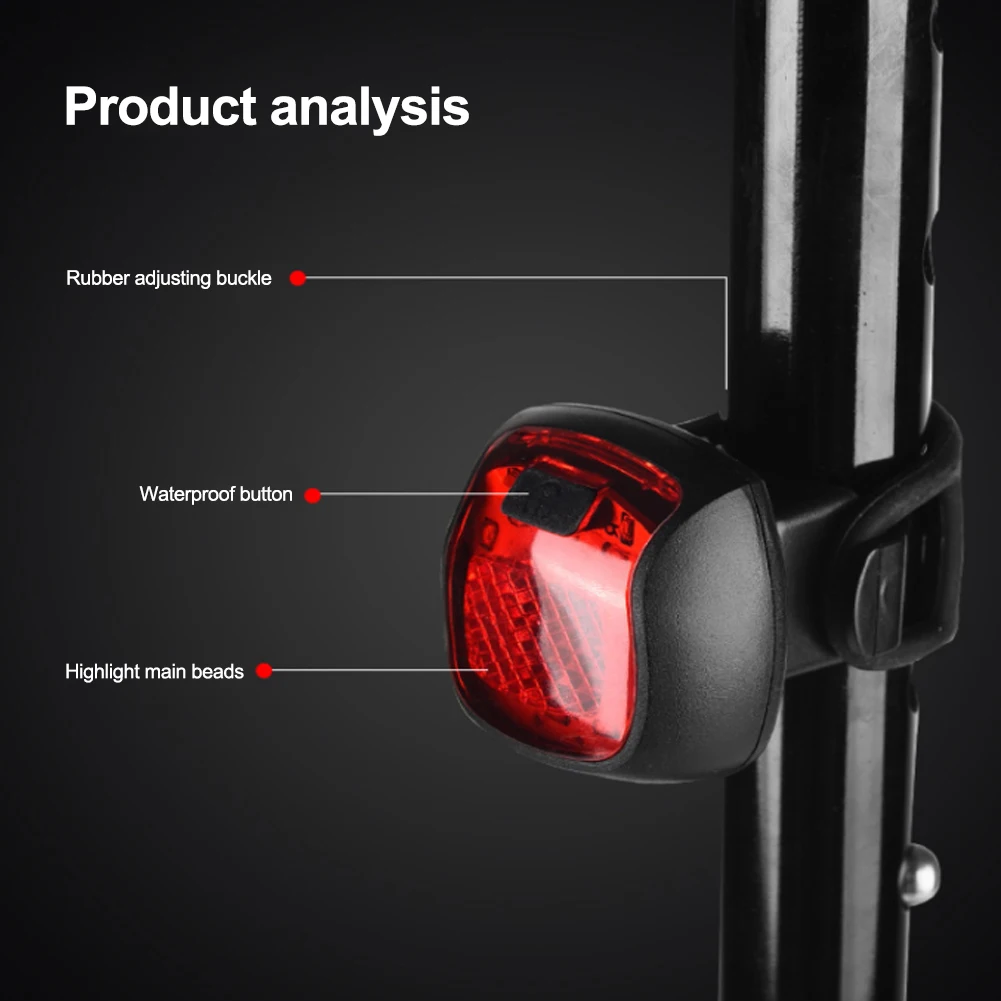 Luz trasera de freno inteligente para bicicleta, luz trasera deslumbrante de carga USB, IPX4, luz de advertencia impermeable, accesorios para bicicleta de montaña - imagen 4