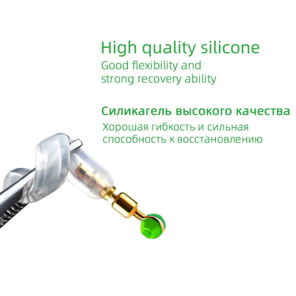 10/20/50 Uds. Equipo de Pesca rotación de 360 grados flotadores de Pesca accesorios Bobber herramientas de silicona de cobre flotador de Pesca Pesca - imagen 4