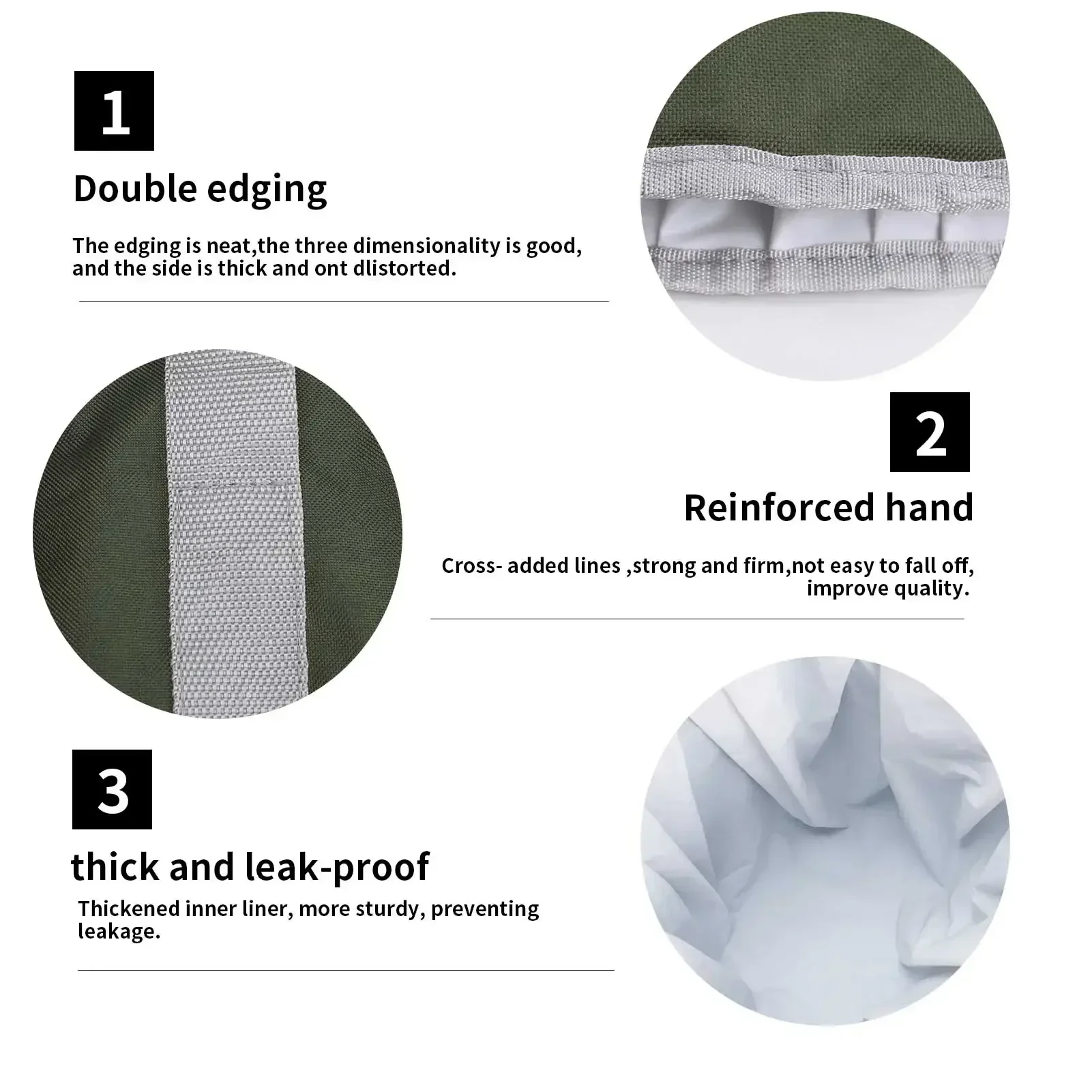 Cubo multifuncional para exteriores de 20L, cubo de viaje portátil plegable, Cubo de transporte de gran capacidad, Cubo de pesca para acampar - imagen 3