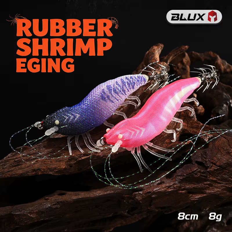 BLUX Wood Shrimp Señuelo Eging con Luz UV – Imitación de Gambas - imagen 5