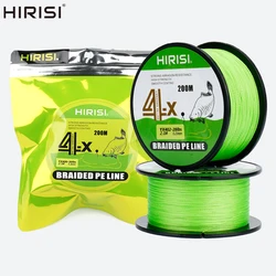 Sedal trenzado PE Hirisi – 4 hebras multifilamento japonés 15-50LB