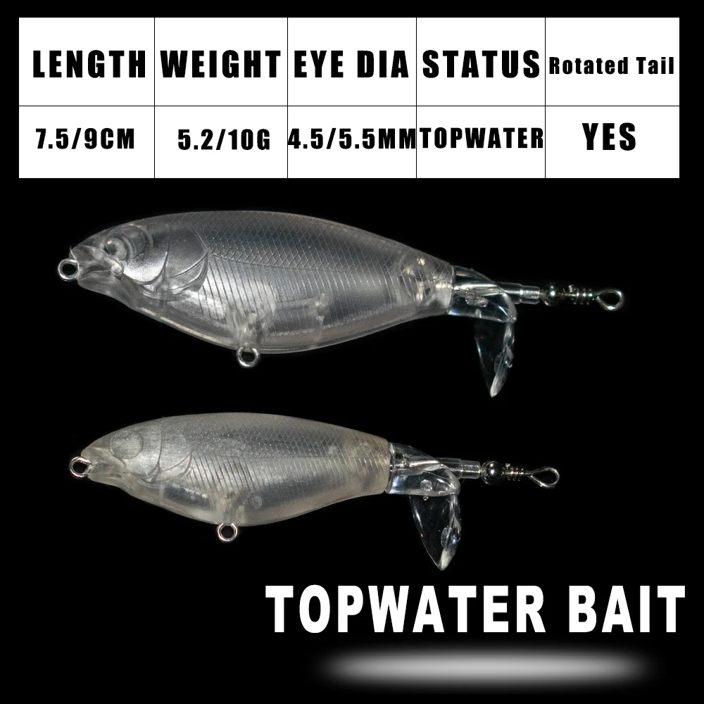 Señuelos Topwater en blanco Dr.Holife – Cebo duro artificial - imagen 2