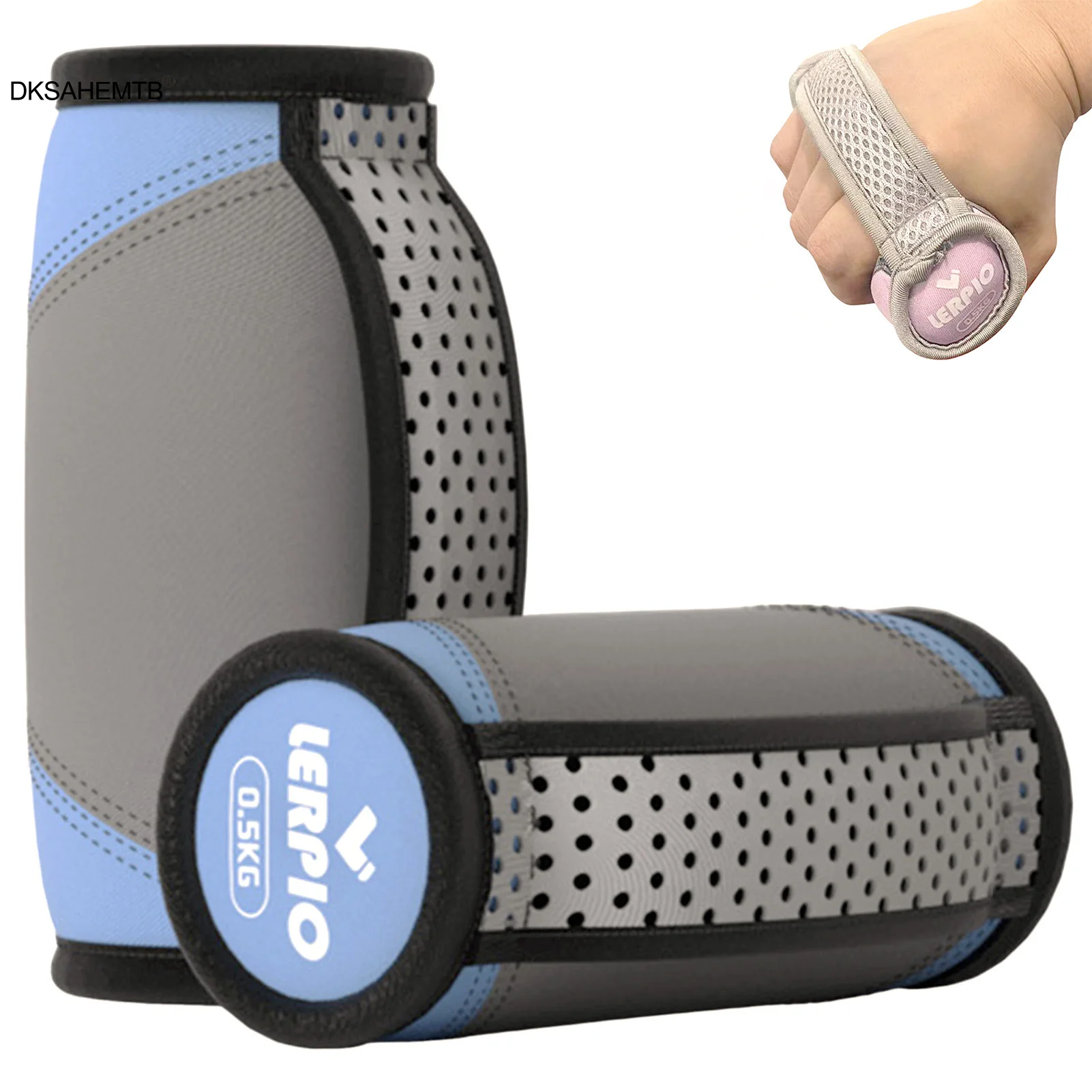 Bolsas de arena para boxeo, 2 uds., 0,5 kg, entrenamiento de fuerza muscular, pulsera de peso, portátil, para correr al aire libre, Yoga, Fitness, baile, Sangbags - imagen 5