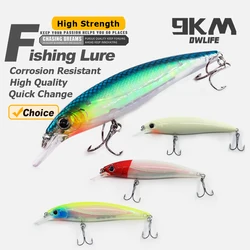 Minnow 9KM Jerkbait Señuelo para agua dulce y salada