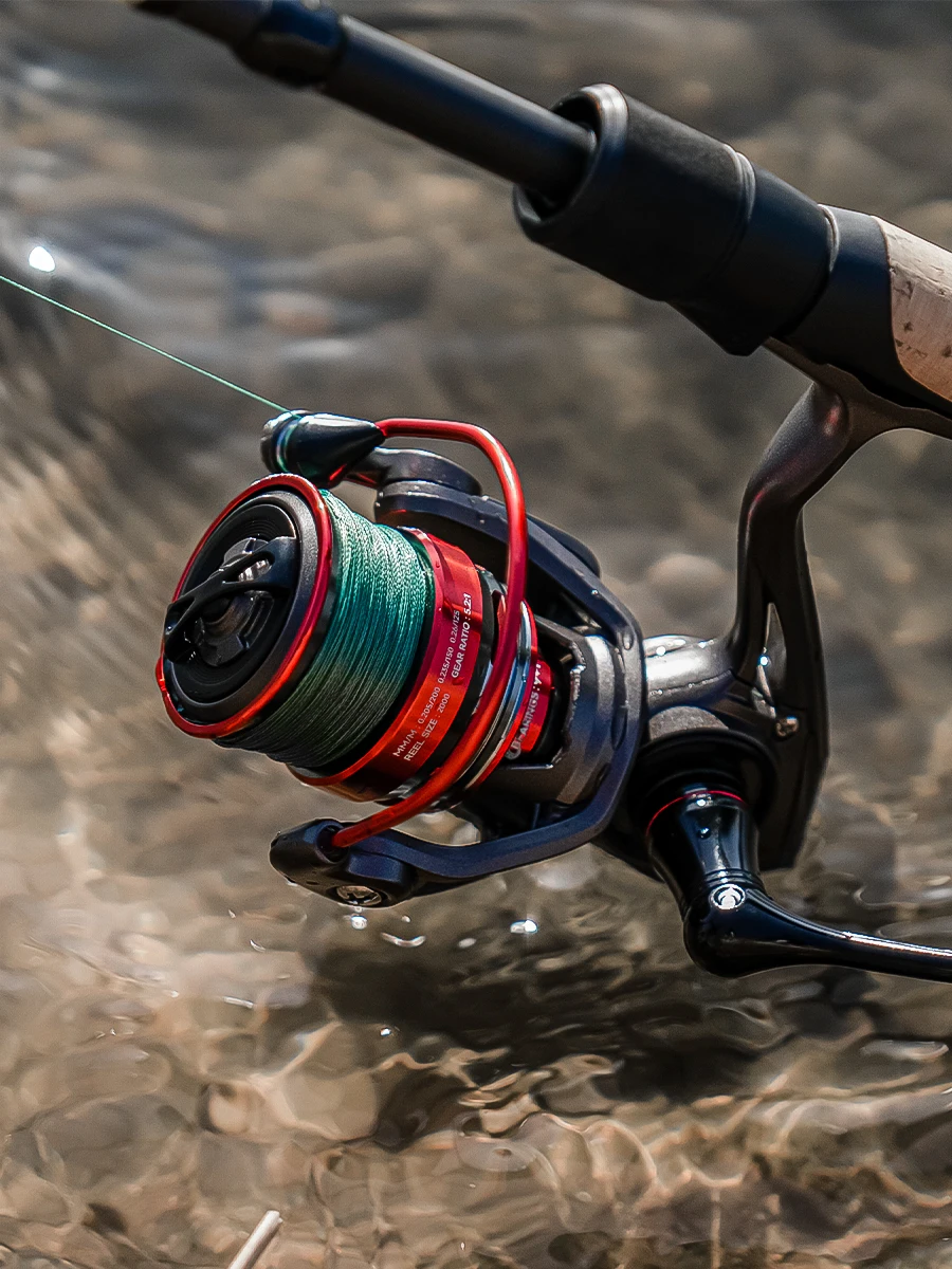 Carrete giratorio HANDING BFS de tamaño 1000, potencia de arrastre de 4kg, relación de engranaje 5,2: 1, carrete de pesca ligero, carrete giratorio de colocación de línea suave - imagen 5