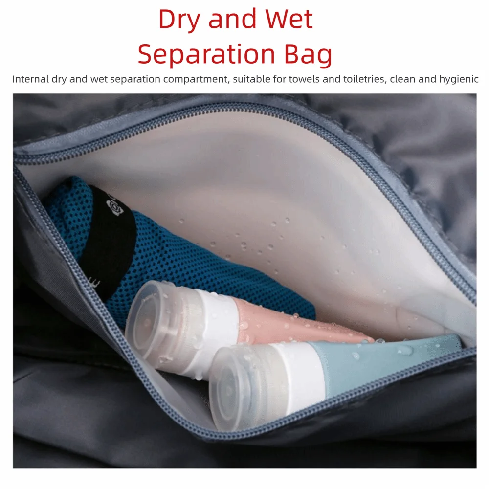 Bolsa de viaje expandible, bandolera, impermeable, bolsa de equipaje de viaje, gran capacidad, duradera, bolso de hombro para gimnasio, accesorios deportivos - imagen 3