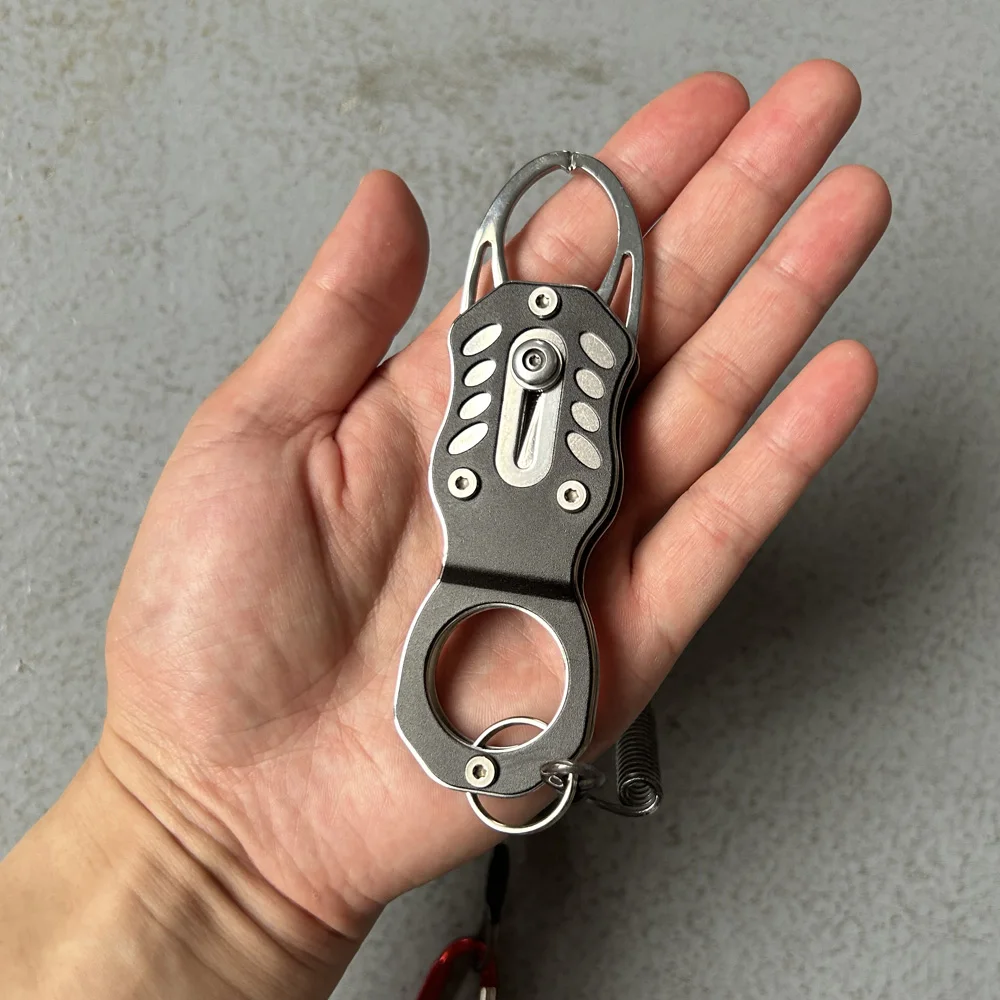 DNDYUJU-empuñadura de pescado de acero inoxidable 304, cerradura portátil, aparejos de pesca, herramienta de Clip de labio, controlador de pescado portátil profesional - imagen 4