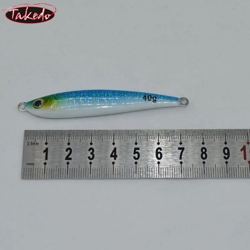 TAKEDO RX08 cebos luminosos 30G 40G hundimiento Metal vibración señuelo pesca en el mar jigging señuelos para atún lubina perca - imagen 5