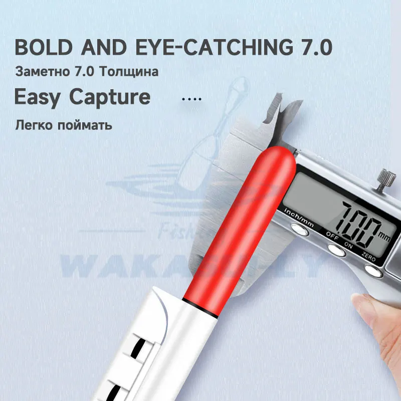 Luz nocturna de pesca impermeable, poste de luz con detección de gravedad, tira que cambia de Color, doble orificio, USB + batería recargable 425, 2 piezas por juego - imagen 5