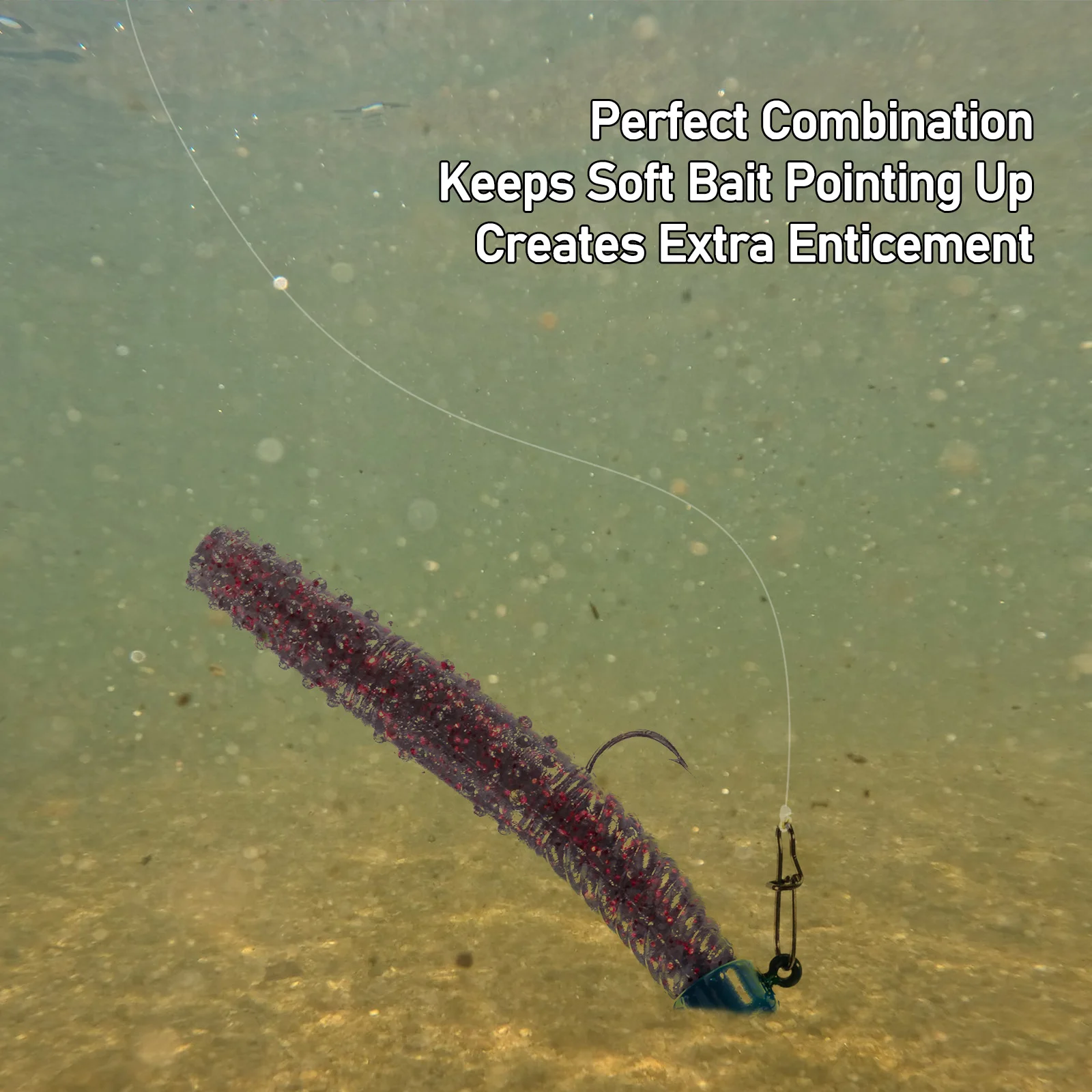 La combinación perfecta mantiene el cebo suave apuntando crea atraer adicional
