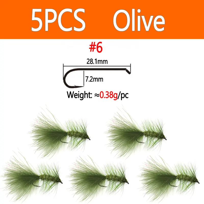 5pcs Olive
