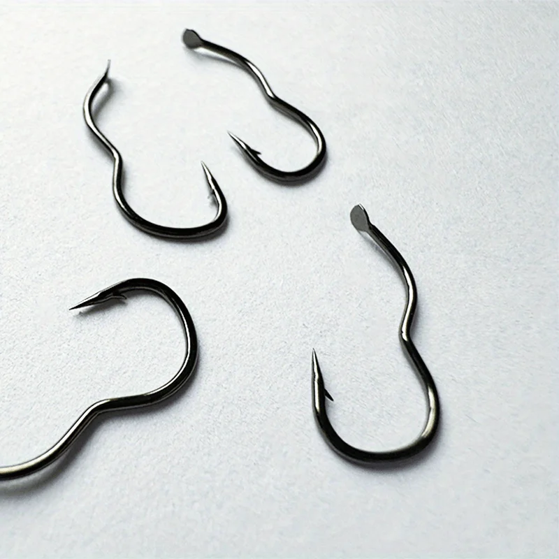 Juego de anzuelos de pesca de acero al carbono 300/500, incluidos tamaños 3-12, con anzuelos afilados con púas - imagen 5